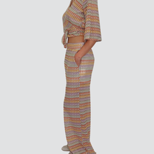 Carica l&#39;immagine nel visualizzatore di Gallery, Haveone pantalone ricamo optical Art PSO-N485
