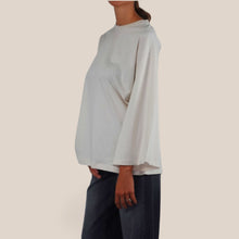 Carica l'immagine nel visualizzatore di Gallery, Vicolo t-shirt burro long sleeve 100% cotone Art UAC0058
