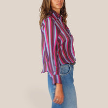 Carica l'immagine nel visualizzatore di Gallery, Haveone camicia over rigata 85% lyocell Art CVS-R067
