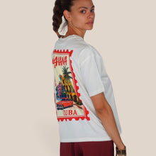 Carica l'immagine nel visualizzatore di Gallery, Haveone t-shirt over stam pa schiena Havana 100% cotone Art TDY-Q232
