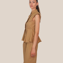 Carica l'immagine nel visualizzatore di Gallery, Tensione in camicia smanicata sfiancata 100% cotone Art Art 26C4938 ( pantalone Art 26P4936 )
