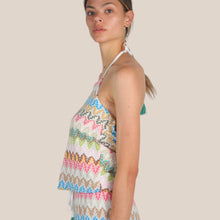 Carica l'immagine nel visualizzatore di Gallery, Tensione in top schiena nuda filo lurex 48% cotone Art S26TJ66
