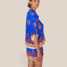 Carica l'immagine nel visualizzatore di Gallery, Haveone camicia coreana manica corta fantasia 100% viscosa Art CMA-Q431
