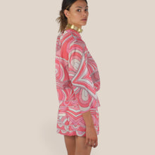 Carica l'immagine nel visualizzatore di Gallery, Tensione in camicia over stampa mussola 100% cotone Art PE260500
