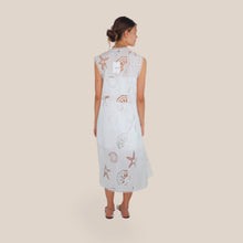 Carica l'immagine nel visualizzatore di Gallery, Dixie gilet lungo sangallo con fascietta 47% viscosa 36% lyocell Art L698A032

