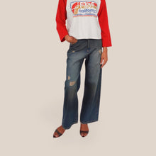 Carica l'immagine nel visualizzatore di Gallery, Haveone jeans AMELIE con rotture tasca retro oversize 100% cotone Art PGZ-R043
