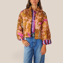 Carica l'immagine nel visualizzatore di Gallery, Haveone bomber con polso rigato 100% viscosa Art KVS-R085
