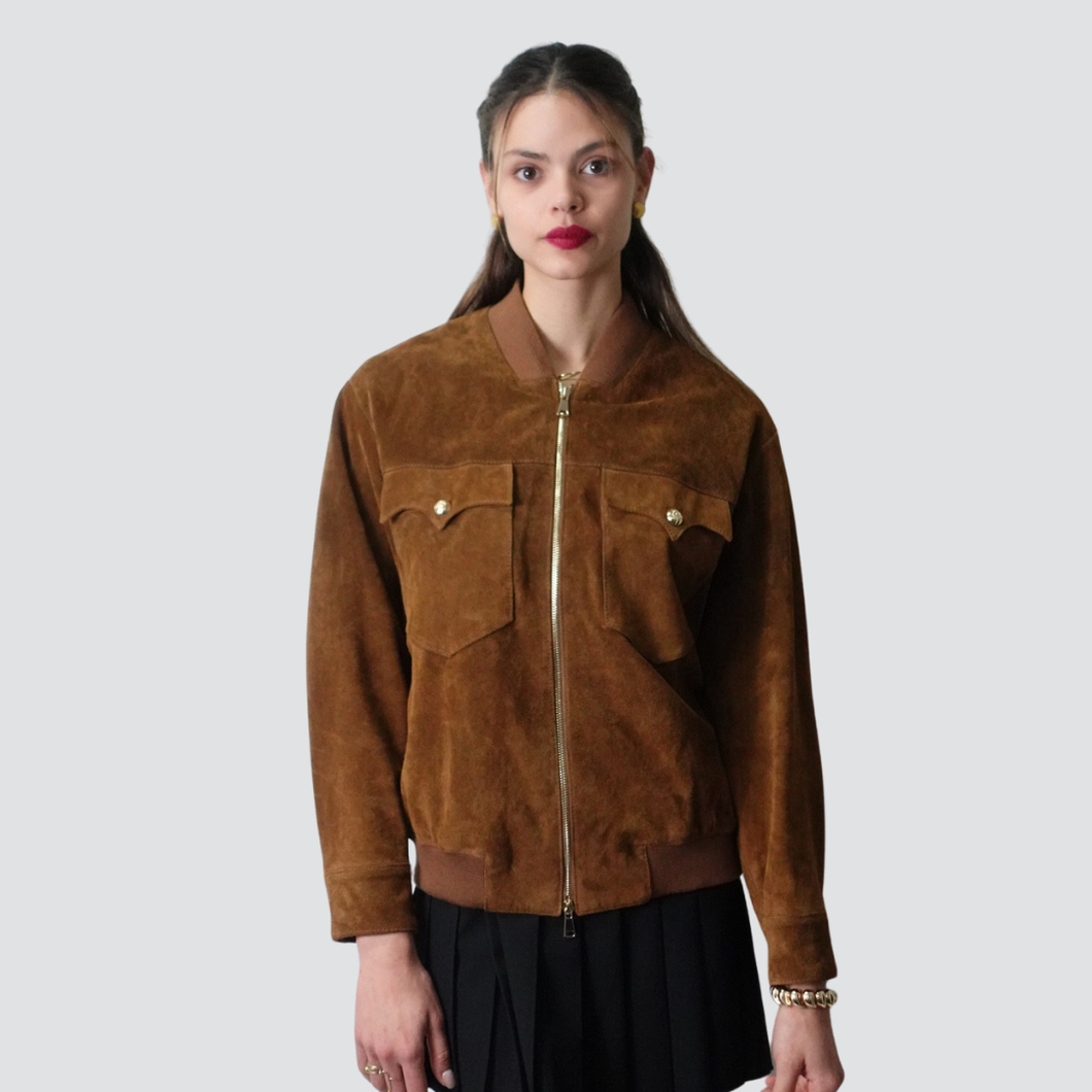 Vicolo bomber vera pelle foderato Art TD0147