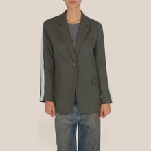 Carica l'immagine nel visualizzatore di Gallery, Dixie blazer foderato righe manica con spalline Art J845B057
