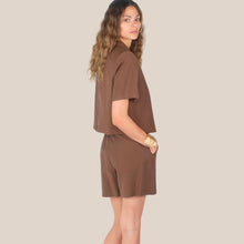 Carica l'immagine nel visualizzatore di Gallery, Haveone blazer over manica corta 93% viscosa Art JIA-Q140
