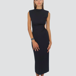 Philia Loft abito arriccio cut out spacco laterale Art R01Y0196