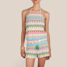Carica l'immagine nel visualizzatore di Gallery, Tensione in top schiena nuda filo lurex 48% cotone Art S26TJ66
