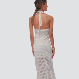 Haveone abito foderato dettaglio gioiello 85% cotone Art AMA-N241