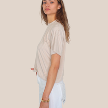 Carica l'immagine nel visualizzatore di Gallery, Haveone t-shirt scatoletta rigata 95% viscosa Art MJS-Q106
