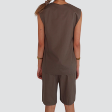 Carica l&#39;immagine nel visualizzatore di Gallery, Tensione maxi gilet 97% cotone Art 25D7886
