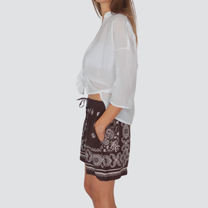 Haveone short elastico vita con coulisse 100% viscosa Art PMA-N534