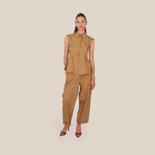 Carica l'immagine nel visualizzatore di Gallery, Tensione in pantalone palazzo elastico vita 100% cotone Art 26P4936 ( camicia Art 26C4938 )
