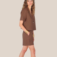 Carica l'immagine nel visualizzatore di Gallery, Haveone blazer over manica corta 93% viscosa Art JIA-Q140

