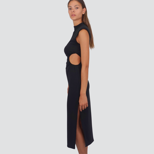 Philia Loft abito arriccio cut out spacco laterale Art R01Y0196