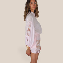 Carica l'immagine nel visualizzatore di Gallery, Tensione in camicia over mussola con ricamo 100% cotone Art PE260397
