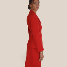 Carica l'immagine nel visualizzatore di Gallery, Vicolo blazer sfiancato rosso Art TAC1593 ( longuette Art TAC1596 pantalone TAC1595 )
