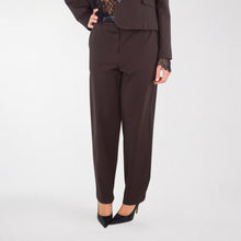 Carica l'immagine nel visualizzatore di Gallery, Tensione in pantalone  punto milano con cintura elastico vita 58% viscosa Art 27P6282 ( blazer 27B6770 )
