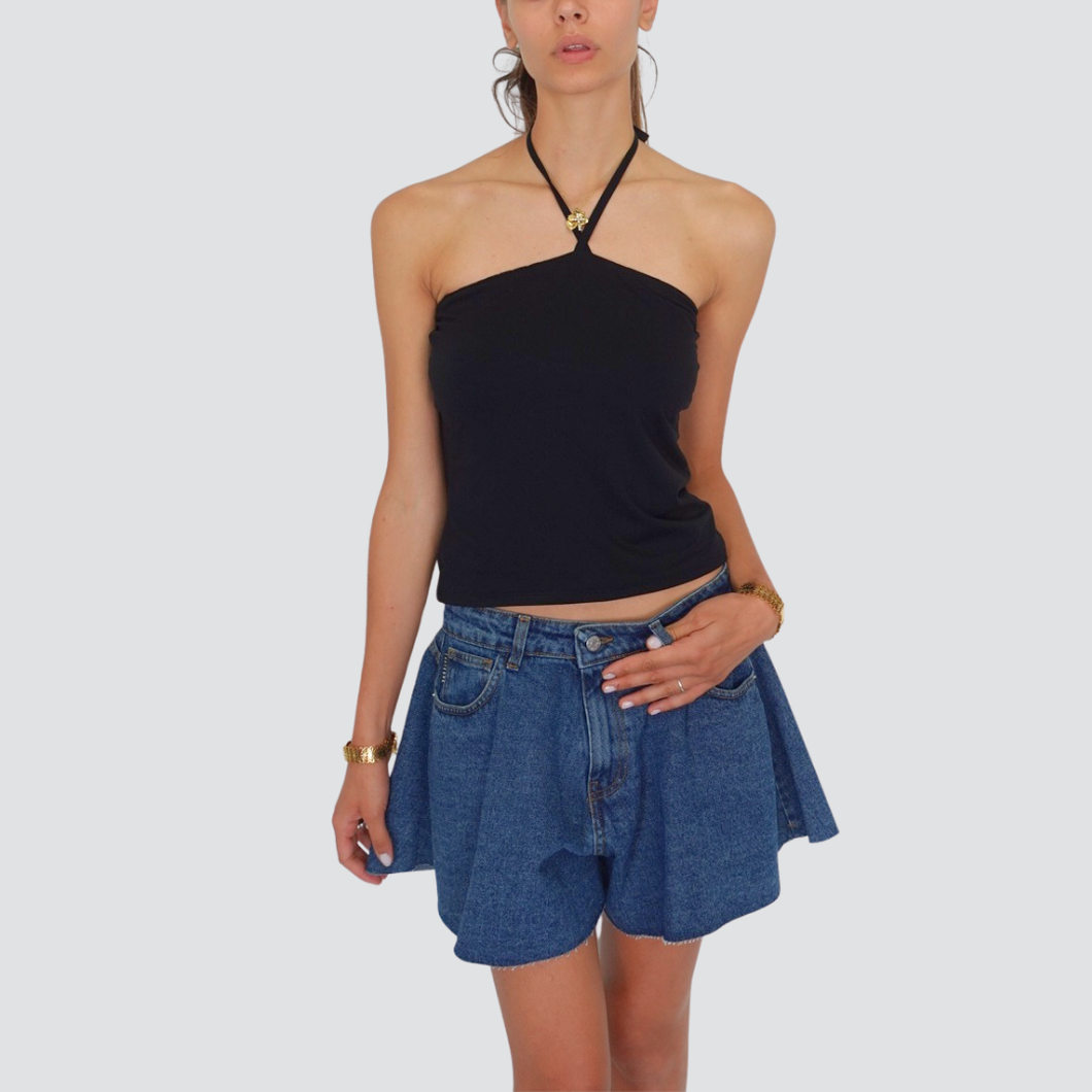 Haveone short farfalla sfrangiato 100% cotone Art PGZ-N515
