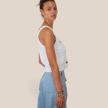 Carica l'immagine nel visualizzatore di Gallery, Haveone gilet trecce con bottoni 80% cotone Art LNC-Q027
