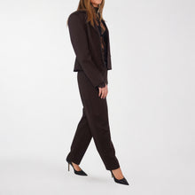 Carica l'immagine nel visualizzatore di Gallery, Tensione in pantalone  punto milano con cintura elastico vita 58% viscosa Art 27P6282 ( blazer 27B6770 )
