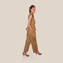 Carica l'immagine nel visualizzatore di Gallery, Tensione in pantalone palazzo elastico vita 100% cotone Art 26P4936 ( camicia Art 26C4938 )
