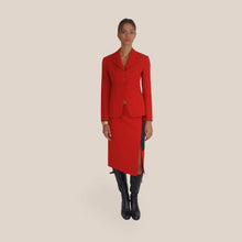 Carica l'immagine nel visualizzatore di Gallery, Vicolo longuette spacco con inserto zip retro Art TAC1596 ( blazer Art TAC1593 )
