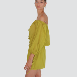 Vicolo jumpsuit corta con nappine 100% cotone Art TD2999