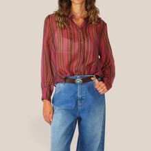 Carica l'immagine nel visualizzatore di Gallery, Haveone camicia over rigata 85% lyocell Art CVS-R065
