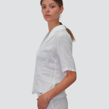 Carica l&#39;immagine nel visualizzatore di Gallery, Haveone blazer manica corta 100% lino Art JVE-N118
