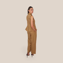 Carica l'immagine nel visualizzatore di Gallery, Tensione in pantalone palazzo elastico vita 100% cotone Art 26P4936 ( camicia Art 26C4938 )
