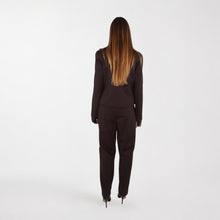 Carica l'immagine nel visualizzatore di Gallery, Tensione in pantalone  punto milano con cintura elastico vita 58% viscosa Art 27P6282 ( blazer 27B6770 )
