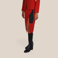 Carica l'immagine nel visualizzatore di Gallery, Vicolo longuette spacco con inserto zip retro Art TAC1596 ( blazer Art TAC1593 )

