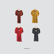 Carica l&#39;immagine nel visualizzatore di Gallery, Vicolo abito kimono elastico vita 100% viscosa Art TD3149
