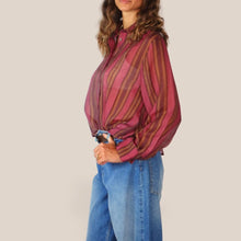 Carica l'immagine nel visualizzatore di Gallery, Haveone camicia over rigata 85% lyocell Art CVS-R065
