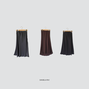 Vicolo gonna midi satin svasata Art TF0571