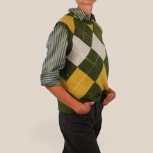 Carica l'immagine nel visualizzatore di Gallery, Haveone gilet rombi misto lana Art MLAZ-R029
