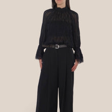 Carica l'immagine nel visualizzatore di Gallery, Philia Loft blusa tulle fondo manica tulle Art V03A0191

