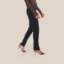 Carica l'immagine nel visualizzatore di Gallery, Vicolo pantalone sigaretta spacchetto anteriore zip laterale Art TAC1821

