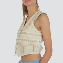 Carica l&#39;immagine nel visualizzatore di Gallery, Haveone gilet ricamato Art LSS-N025
