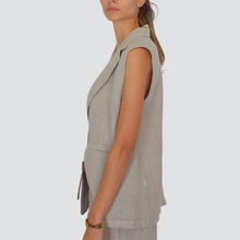 Carica l&#39;immagine nel visualizzatore di Gallery, Haveone blazer smanicato puro lino Art LVE-N051
