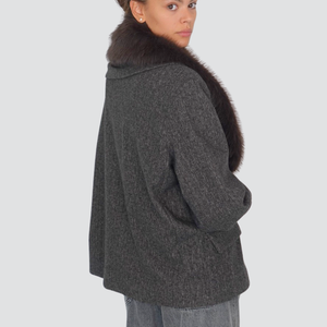 Tensione in giacca foderata con collo eco-pelliccia amovibile Art FW250022