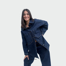 Carica l&#39;immagine nel visualizzatore di Gallery, Giacca camicia denim over 99% cotone
