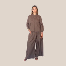 Carica l'immagine nel visualizzatore di Gallery, Vicolo pantalone ampio elastico vita 100% cotone Art TAB1888
