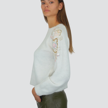 Carica l&#39;immagine nel visualizzatore di Gallery, Philia Loft maglia ricamo paillettes e perle Art D01N0060
