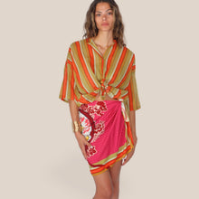 Carica l'immagine nel visualizzatore di Gallery, Tensione in camicia over rigata mussola 100% cotone Art PE260471
